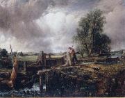 John Constable A boat passing a lock oil on canvas